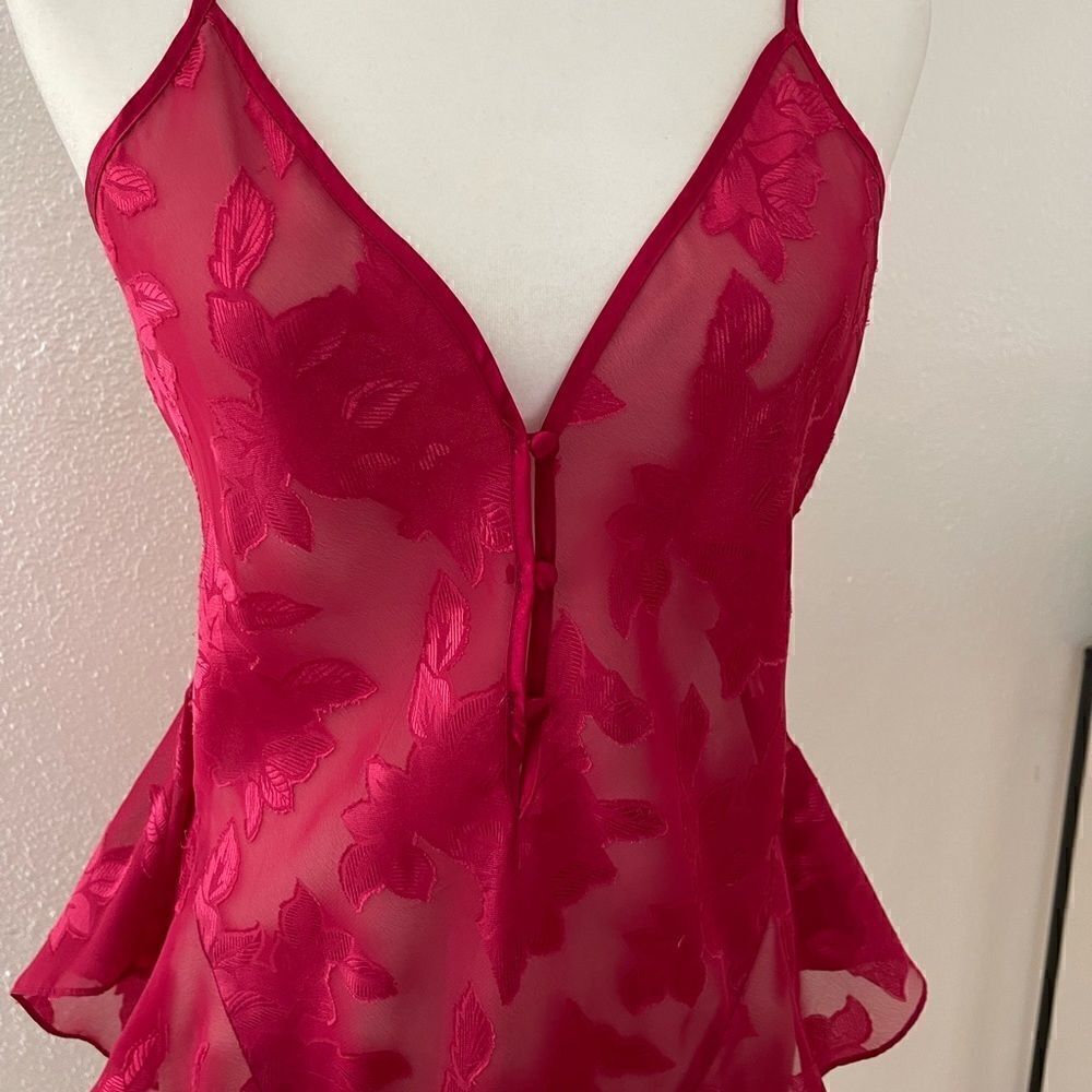 Vintage Victoria secret bodysuit hot pink sz medium - Picture 5 of 10
